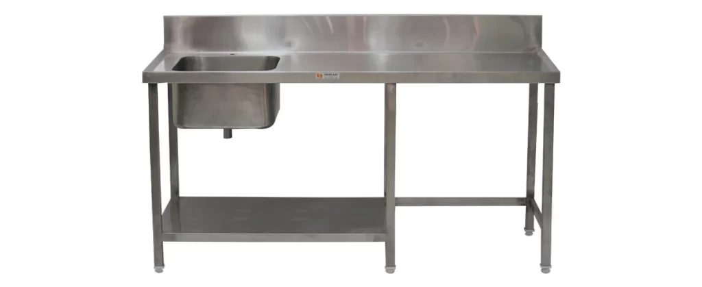 Stainless Steel Work Table With Sink